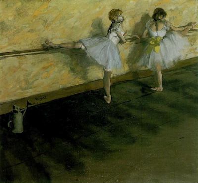 bailarinas en la barra 1877