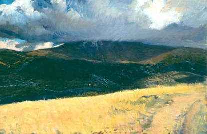 Sorolla - tormenta sobre peñalara segovia