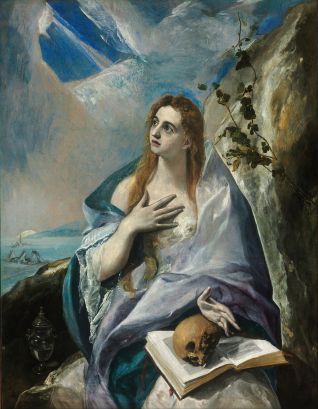 Magdalena penitente el greco 1577
