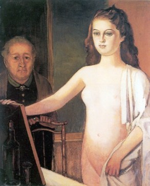 16. Balthus. Muchacha ante el espejo. 1948