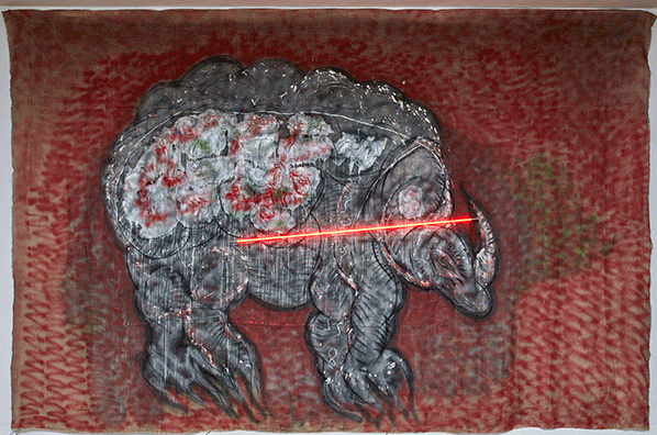 Mario Merz. Rinoceronte, 1979.