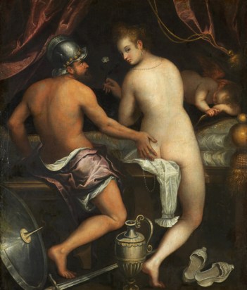 Lavinia Fontana. Marte y Venus, 1600-1610. Fundación Casa de Alba