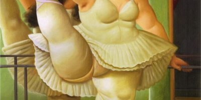 Bailarina en la barra (2001), Fernando Botero