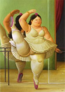 Bailarina en la barra (2001), Fernando Botero
