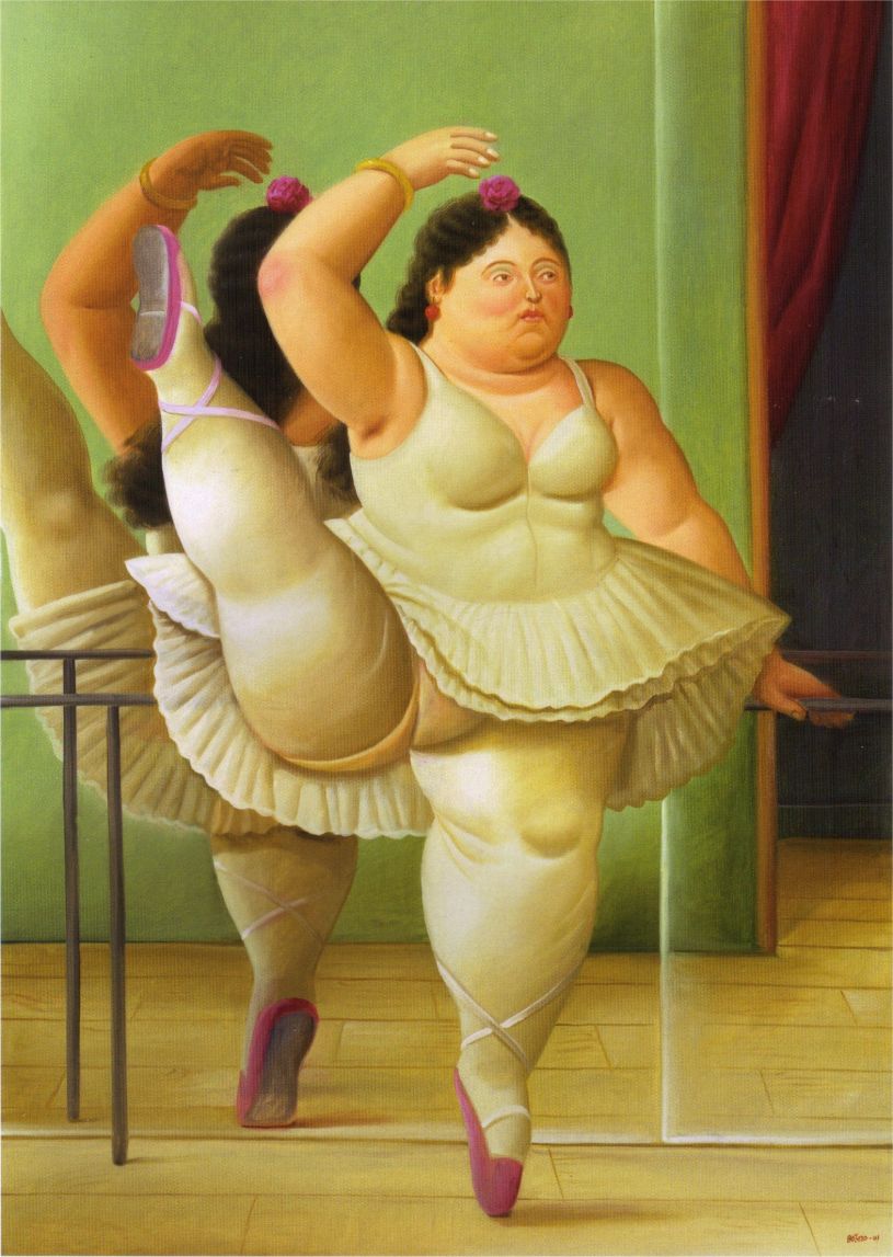 Bailarina en la barra (2001), Fernando Botero