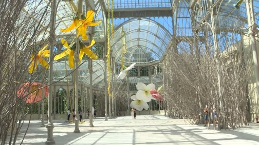 Exposición de Flores Gigantes en el Palacio de Cristal