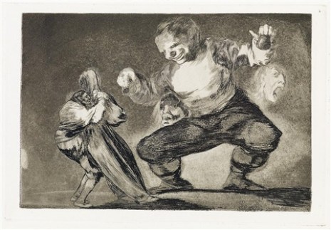 Tras el vicio viene el fornicio. Grabado. (1824), Francisco de Goya