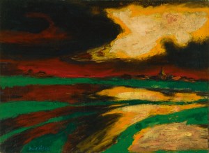 Atardecer de otoño (1924), Emil Nolde.